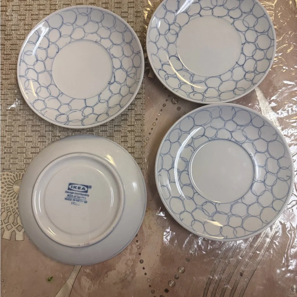 IKEA Classic White Dinner Plates Set